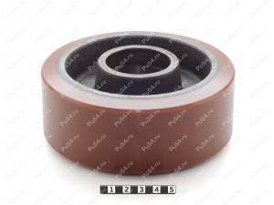 Колесо D 140 x d 120 x H 60 (восстановление), Código de product 333-01-1079, Poliuretano, PU54Q/E90/коричневый, Imagen №1