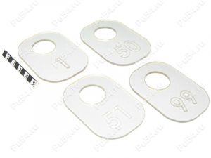 Plastic transparent numbered check (numbers from 1 till 99), Código de product 56-00-009, Poliuretano, Imagen №1