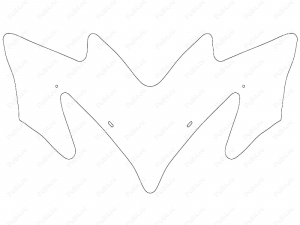 Parabrisas de moto de nieve para YAMAHA RX-1 M-TX 2009 (27cm, 2mm, PET-G), Código de product 50-44-440K, Poliuretano, черный, Imagen №7