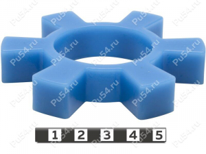 Piñón de acoplamiento elástico 87*42*15, Código de product 33-01-1072, Poliuretano, PU54/M87/azul, Imagen №1