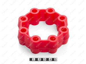 Эластичный элемент муфты, аналог MH-115 HYPERFLEX MITSUBOCHI, Código de product 33-99-94106, Poliuretano, PU54/M92/красный, Imagen №3