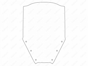 Motorcycle windshield YAMAHA FZS 1000, (2001), Código de product 55-44-15723P, Poliuretano, Imagen №6