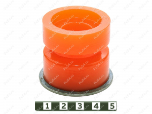 Подушка кузова нижняя 1 ряд, Código de product 40-12-201, Poliuretano, PU54/M72/оранжевый, Imagen №2