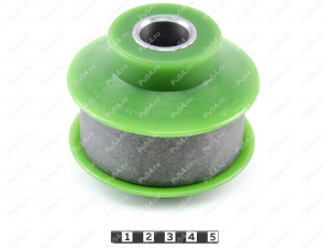 Lateral rod silent block, front suspension (sectional), Código de product 1-16-562, Poliuretano, PU54/M80/verde, Imagen №3