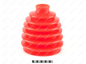 CV-joint dust boot (outer), front suspension, Código de product 3-05-010, Poliuretano, PU54/M71/naranja, Imagen №4