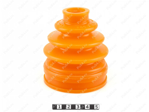 CV-joint dust boot (inner), front suspension, Código de product 4-05-004, Poliuretano, PU54/E72/rojo, Imagen №1