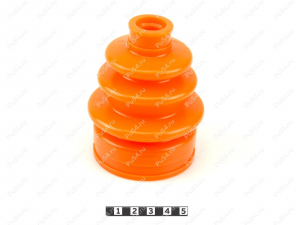 CV-joint inner dust boot, Código de product 50-05-001, Poliuretano, PU54/M72/оранжевый, Imagen №1