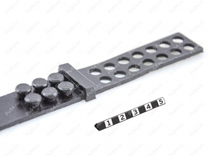 Fixing strap, double-sided, Código de product 33-00-0727, Poliuretano, PU54/M71/negro, Imagen №2