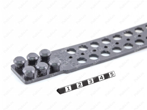 Fixing strap with clasp (medium), Código de product 33-00-0728, Poliuretano, PU54/M71/negro, Imagen №2