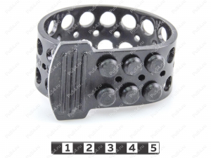 Fixing strap with clasp (medium), Código de product 33-00-0728, Poliuretano, PU54/M71/negro, Imagen №4