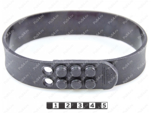 Fixing strap (elongated), Código de product 33-00-0741, Poliuretano, PU54/M71/negro, Imagen №2