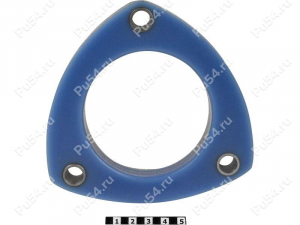 Front shock absorber strut spacer, 20 mm, Código de product 15-12-0042, Poliuretano, Полипропилен со втулками синий, Imagen №1