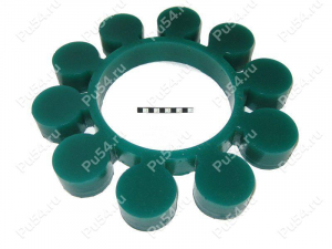 Piñón de acoplamiento elástico 225*118*35, Código de product 33-01-474, Poliuretano, PU54/M80/зеленый, Imagen №1