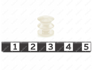Remache Caprolon, Código de product 33-00-178P, Poliuretano, blanco, Imagen №2