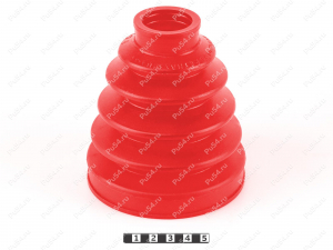 CV-joint dust boot (outer), front suspension, Código de product 1-05-023, Poliuretano, PU54/E72/rojo, Imagen №2