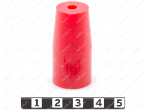 Tip D 20 x d 5 x H 40, Código de product 33-01-1126, Poliuretano, PU54/K55/rojo, Imagen №1