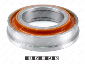 Amortiguador D 120 x d 80 x H 25, Código de product 33-01-1206, Poliuretano, PU54/M72/оранжевый, Imagen №2