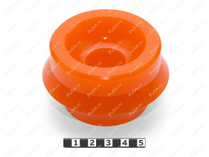 Подушка кузова верхняя (эластичная часть), Código de product 12-12-302, Poliuretano, PU54/M72/оранжевый, Imagen №2