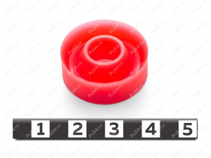 Манжета ПО.008.08.014 25*10*9,5, Código de product 33-78-260, Poliuretano, PU54/M92/красный, Imagen №1