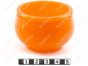 Ball-joint dust boot, Código de product 1-05-050, Poliuretano, PU54/M71/naranja, Imagen №1