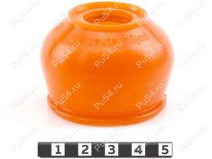 Ball-joint dust boot, Código de product 1-05-051, Poliuretano, PU54/M71/naranja, Imagen №1