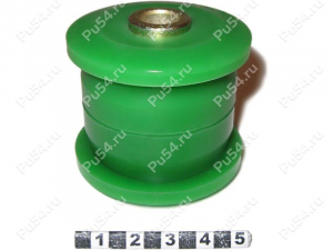 Upper axle rod silent block, rear suspension (without outer race), Código de product 1-56-401, Poliuretano, Imagen №1