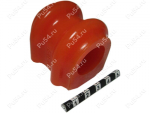 Stabilizer bushing, front suspension, ID=23.2 mm, Código de product 16-01-083, Poliuretano, PU54i/K72/темно-оранжевый, Imagen №1
