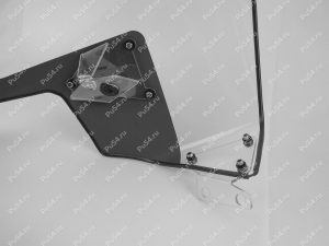 Snowmobile windshield one-piece BRP SKI-DOO SKANDIC SPORT 600EFI, 2021, with clamps, Código de product 50-20-80024, Poliuretano, Imagen №6