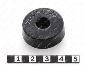 Ножка приборная d32 x d5 x H10, Código de product 33-01-1726, Poliuretano, PU54/M80/черный, Imagen №1