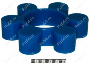 Piñón de acoplamiento elástico 140*66*30, Código de product 33-01-677, Poliuretano, PU54/M87/azul, Imagen №1
