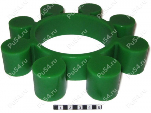 Piñón de acoplamiento elástico 194*100*35, Código de product 33-01-754, Poliuretano, PU54/M80/verde, Imagen №1