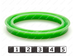 Hydraulic cylinder polyurethane cuff, Código de product 70-01-6050, Poliuretano, PU54/M87/синий, Imagen №3