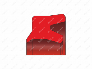 Грязесъемник 25*33*4,5/6 аналог DH WP1 NAK BECA 455, Código de product 70-02-200012, Poliuretano, PU54/M92/красный, Imagen №2
