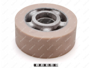 Колесо D 140 x d 100 x H 55 (восстановление), Código de product 333-01-1011, Poliuretano, PU54/K92/бежевый, Imagen №1