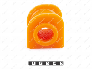 Casquillo estabilizador de suspensión delantera, Código de product 1-01-660, Poliuretano, PU54i/K72/темно-оранжевый, Imagen №1