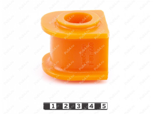 Casquillo estabilizador de suspensión delantera, Código de product 1-01-660, Poliuretano, PU54i/K72/темно-оранжевый, Imagen №2