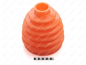 CV-joint dust boot (outer), front suspension, Código de product 3-05-010, Poliuretano, PU54/M71/naranja, Imagen №2