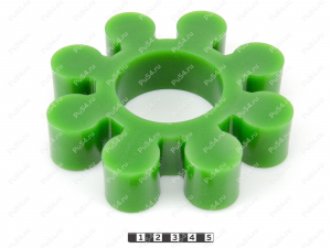 Piñón de acoplamiento elástico 165*70*35 (8 vigas, d 35), Código de product 33-01-1235, Poliuretano, PU54/M80/зеленый, Imagen №1