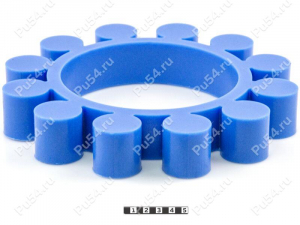 Piñón de acoplamiento elástico 260*155*40, Código de product 33-01-1127, Poliuretano, PU54/M87/azul, Imagen №1