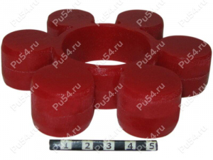 Piñón de acoplamiento elástico 121*50*24 (6 vigas), Código de product 33-01-816, Poliuretano, PU54/M87/azul, Imagen №1