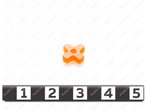 Вставка упругой муфты эластичная АД9.254.312 (Звездочка), Código de product 33-01-1458, Poliuretano, PU54/M72/оранжевый, Imagen №1