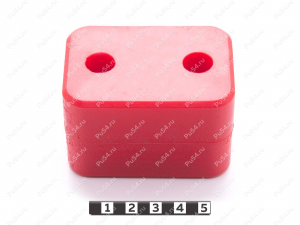 Упор 70х50х45, Código de product 33-01-1678, Poliuretano, PU54/K65/красный, Imagen №2
