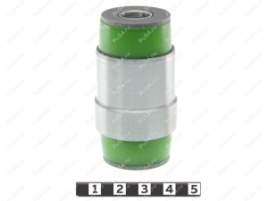 Lower lateral control arm silent block, rear suspension, pressed-in, Código de product 3-06-1781, Poliuretano, PU54/M80/verde, Imagen №1