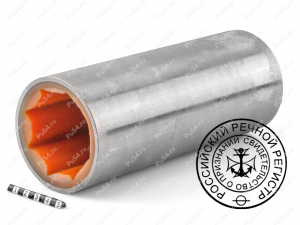 Cojinete lubricado por agua, Código de product 39-01-0551M, Poliuretano, PU54/K71/naranja oscuro, Imagen №1