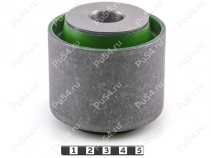 Lower control arm rear silent block, front suspesion (without bracket, pressed-in), Código de product 1-06-15271, Poliuretano, PU54/M80/verde, Imagen №1