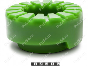 Spring spacer, rear suspension (lift +40 mm), Código de product 16-12-0014, Poliuretano, PW54/K80/светло-зеленый, Imagen №1
