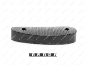 Recoil pad 138*49, 22mm, hole to hole center 91mm, Código de product 42-00-00122, Poliuretano, PU54/M71/negro, Imagen №3