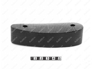 Recoil pad 138*49, 32mm, hole to hole center 91mm, Código de product 42-00-00132, Poliuretano, PU54/M71/negro, Imagen №2