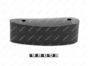 Recoil pad 138*49, 42mm, hole to hole center 91mm, Código de product 42-00-00142, Poliuretano, PU54/M71/negro, Imagen №2