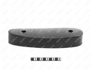 Recoil pad 145*49, 22mm, hole to hole center 91mm, Código de product 42-00-00522, Poliuretano, PU54/M71/negro, Imagen №2